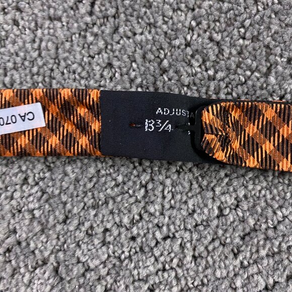 NWT Ted Baker London Bow Tie Adjustable Orange Silk - Picture 4 of 11